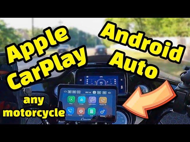 Adding Apple CarPlay and Android Auto unit to any Motorcycle!