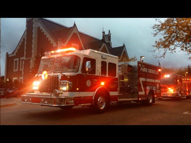 Lots and Lots of Fire Trucks All in a Parade! No clowns just Fire Engines! 2