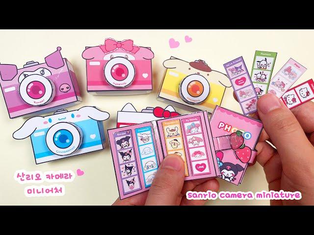 DIY miniature camera + miniature photo book / free printable