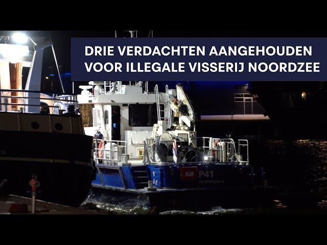 Politie Landelijke Eenheid - Drie verdachten aangehouden voor illegale visserij Noordzee