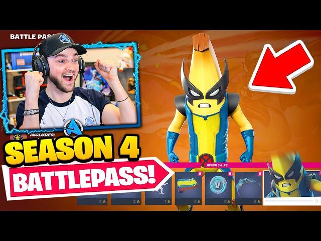 *NEW* Fortnite Chapter 5 SEASON 4 Battle Pass! (MARVEL)