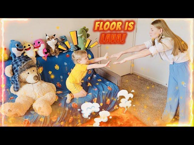 The Floor is Lava Game! Can Baby Vova & Mama Escape? | Kids Fun Story