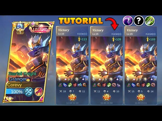 FULL TUTORIAL GRANGER! EMBLEM, BUILD, AND ROTATION GRANGER 2023 (please try) - MLBB