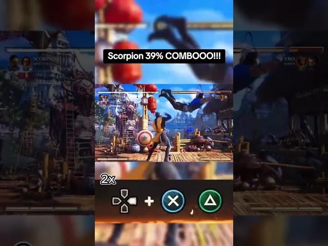 39% damage with Scorpion in Mortal Kombat 1!!!#mk1#scorpion #combo #fyp