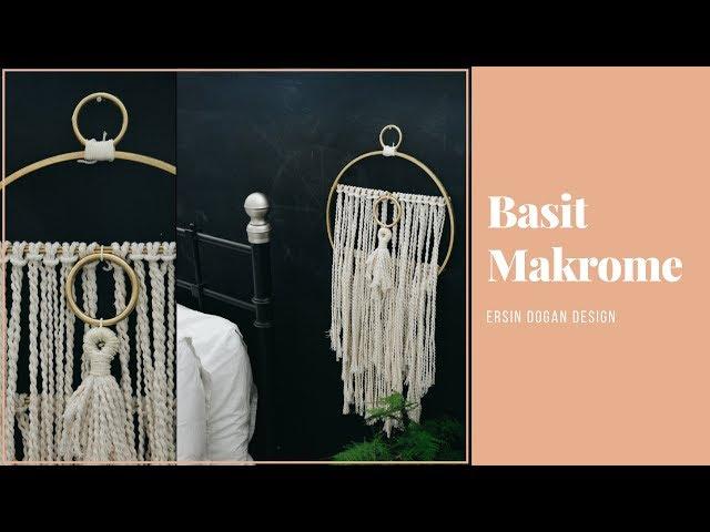 Basit Makrome Yapımı - Makrome nasıl yapılır? | DIY - Kendin Yap