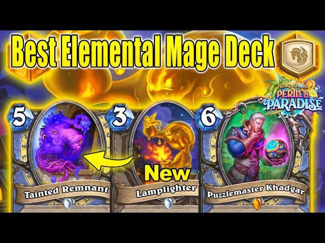 77% Winrate Best Elemental Mage Deck To Craft To Climb Ranks At Perils in Paradise | Hearthstone