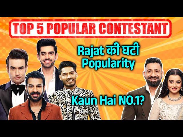 Bigg Boss 18 | TOP 5 Popular Contestants | Rajat Ko Bada Jhatka, Vivian Karan Avinash Me Kaun NO. 1?