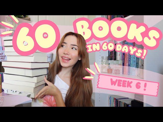 Reading 60 books in 60 days to tackle my physical TBR  | my most chaotic reading vlog yet….