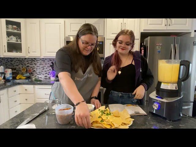 Making Nacho Cheese Sauce in the Pampered Chef Cooking Blender