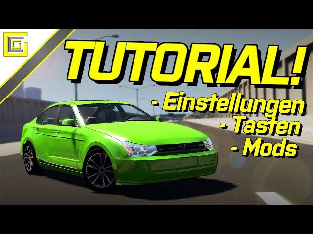 MEGA TUTORIAL! Mod Installation, Tasten und Optionen erklärt! I BeamNG Drive Crashes #2032 [Alpha]