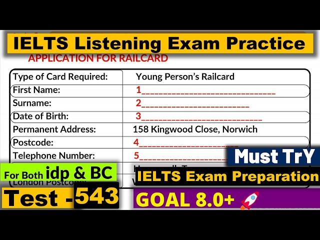 IELTS Listening Practice Test 2024 with Answers [Real Exam - 543 ]