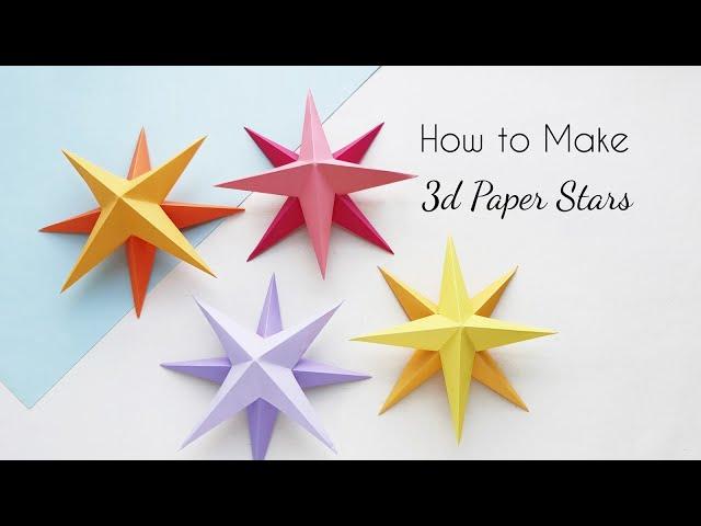 How to Make 3D Paper Stars (The Perfect Christmas Decoration for Your Home)