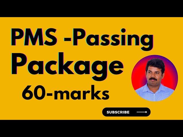 Final Passing package on Diploma PMS - 60 marks - Easy method