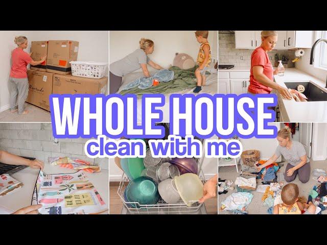 WHOLE HOUSE CLEAN WITH ME // CLEANING MOTIVATION // STAY AT HOME MOM MOTIVATION // BECKY MOSS