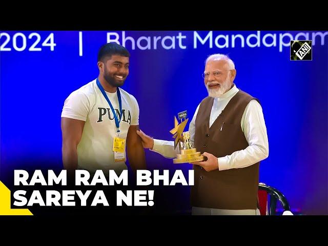 “Ram Ram Bhai Sareya Ne…” Ankit Baiyanpuria gets health, fitness award by PM Modi