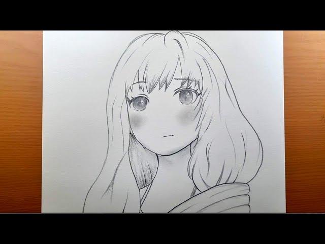 Comment dessiner une belle fille d'anime | Tutoriel de dessin d'anime étape par étape