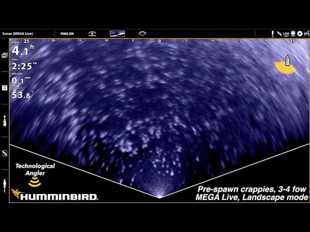 Humminbird MEGA Live Crappies / Landscape mode / Forward-facing sonar / The Technological Angler