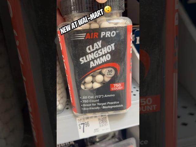 New Bigger 1/2inch clay ammo at Walmart 