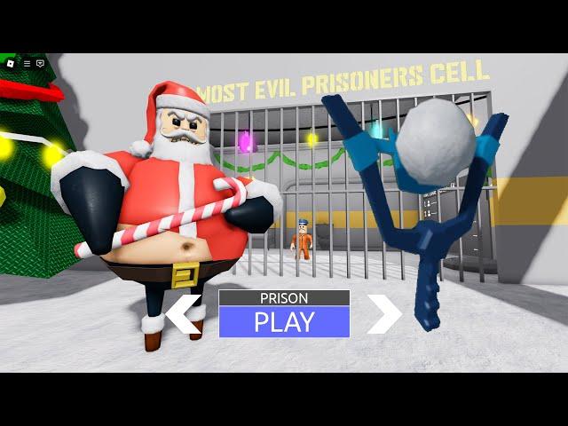 BARRY'S PRISON RUN! (OBBY) [CHRISTMAS EDITION] Santa Barry Boss Update New Items Unlocked Snow Shot