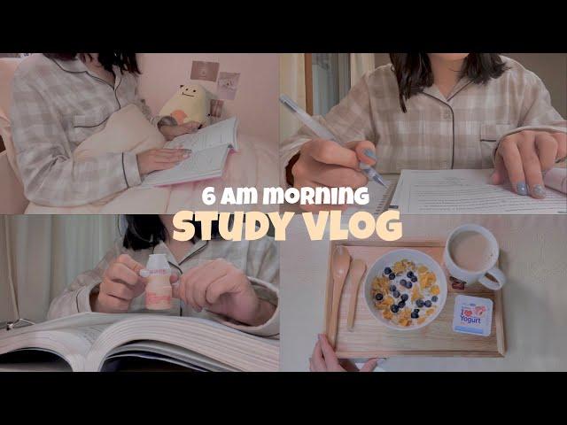 ️ morning routine | productive 6 am morning study vlog  | waking up early  2021 | SunnyVlog