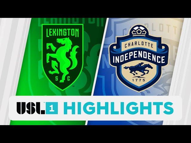 10.19.2024 | Lexington SC vs. Charlotte Independence - Game Highlights