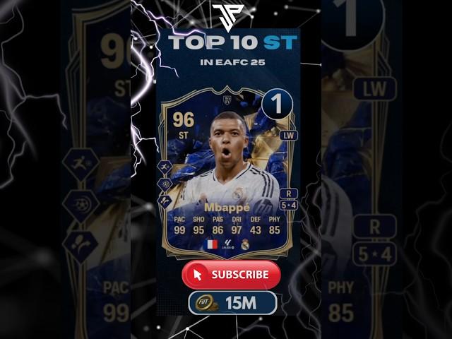 TOP 10 ST IN EA FC 25 ULTIMATE TEAM  #ultimateteam #eafc25 #easportsfc25 #top10 #strikers #shorts
