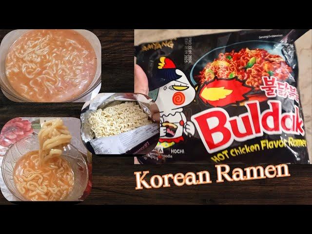 Korean Ramen | Buldak Hot Chicken Flavor Ramen | Spicy Noodles Review ️