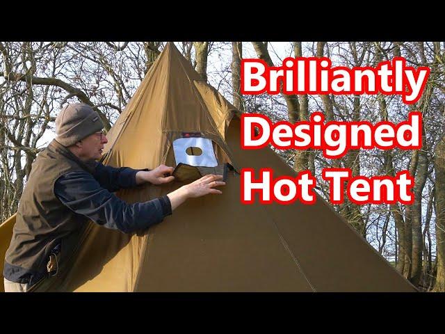 A New Hot Tent by Hill Zero. Overnight Camp. Wiltshire Man. Wild camp