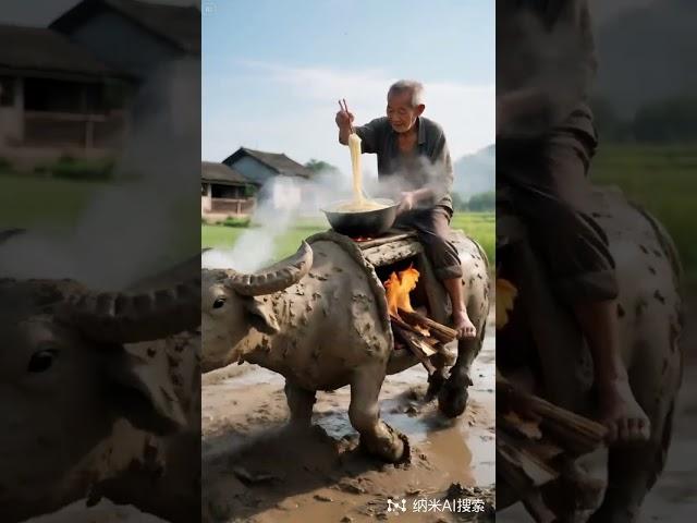 # Original rural life # mud stove # your uncle is always your uncle