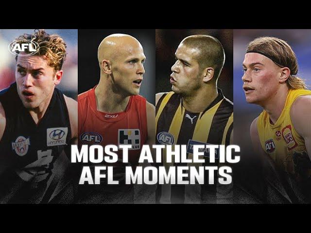 HOW DID THEY DO THAT? Jaw-dropping AFL athletic moments