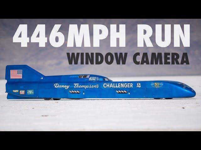 Danny Thompson's 446mph Speed Week Run - Window Cam