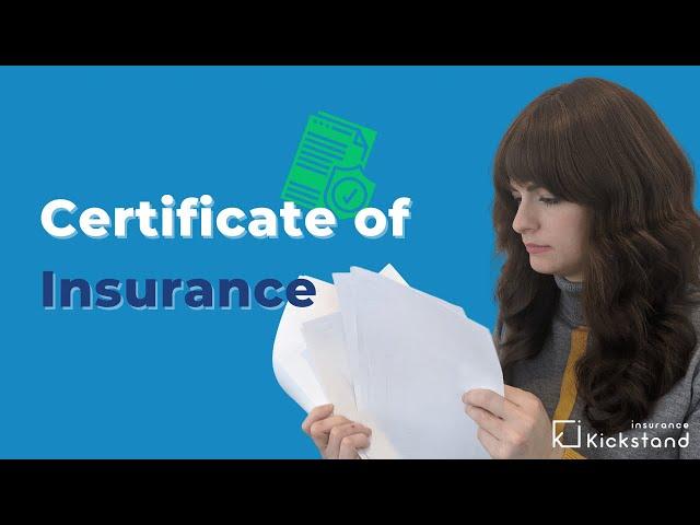 What is a certificate of insurance?