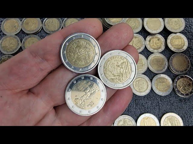 1500€ 222 euro's coin hunt  CC. Rarely found! Collectable coins.