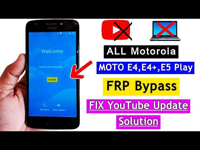 All Moto FRP Bypass 2023 | Fix YouTube Update | FRP Lock Remove/Google Account Unlock Without PC