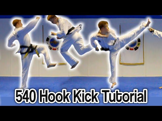 Taekwondo 540  Hook Kick Tutorial (Cheat 720) | GNT How to