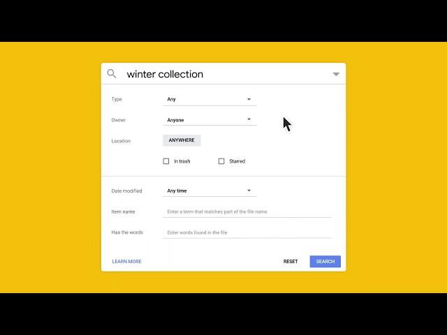 Searching for files in Google Drive is quick, easy, and intelligent