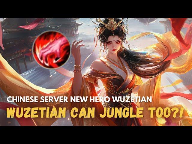 WOW! WU ZETIAN CAN BE A JUNGLER TOO | MOBILE LEGENDS | CHINESE SERVER