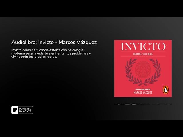 Audiolibro: Invicto - Marcos Vázquez