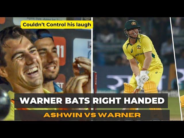 Warner Bats Right Handed | Ashwin vs Warner | The MasterMind of Ash #indvsaus