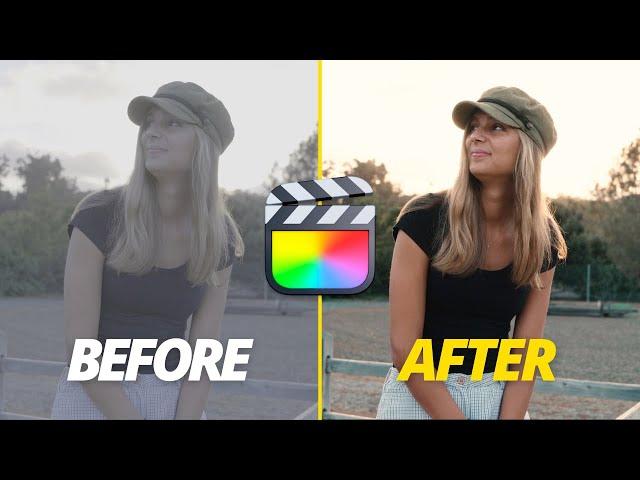 How To Color Grade LOG in Final Cut (with no plugins)