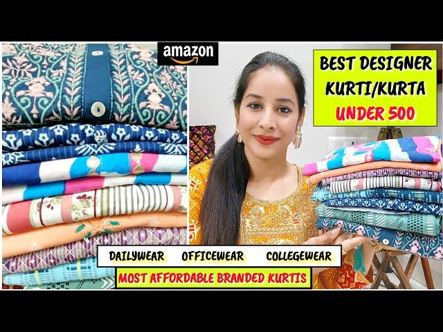 Huge Amazon Kurti/Kurta Haul Under 500 | Affordable Kurtis Haul | Online Designer Kurti/Kurta Haul