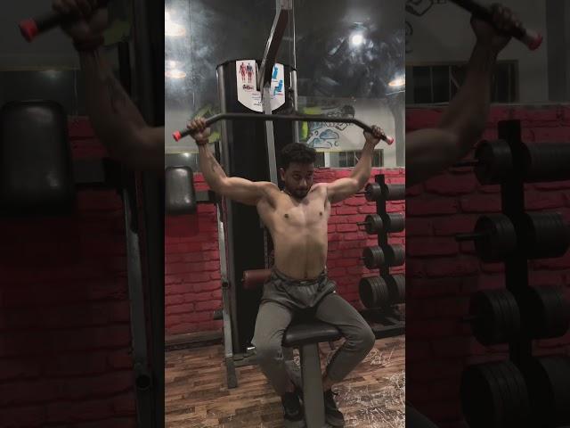 Back pull down                                      Back workout.
