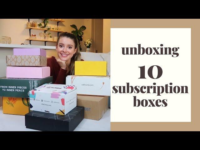 Comparing & Unboxing TEN SUBSCRIPTION BOXES!