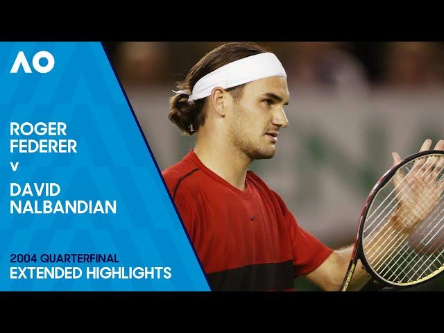 Roger Federer v David Nalbandian Extended Highlights | Australian Open 2004 Quarterfinal