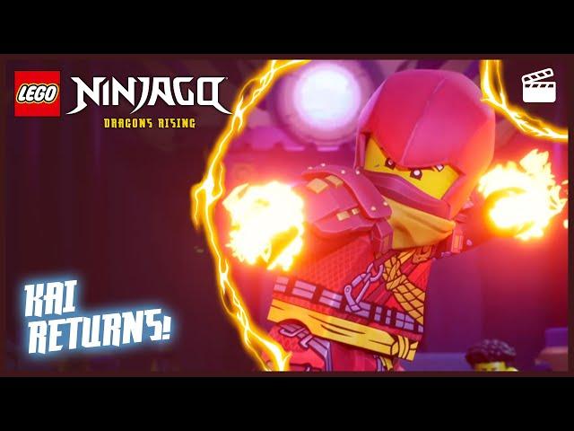 Kai's Shocking Return!  | Episode Clip | Lego Ninjago: Dragons Rising