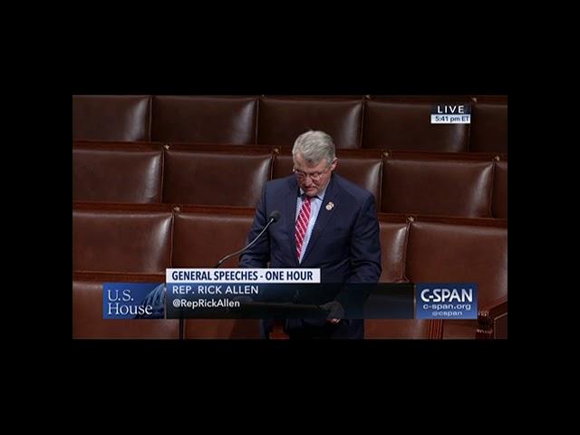 Rep. Rick W. Allen (GA-12) Participates in Special Order to Recognize National Bible Week