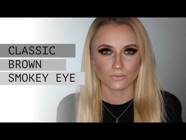 CLASSIC BROWN SMOKEY EYE | CLIENT MAKEUP TUTORIAL