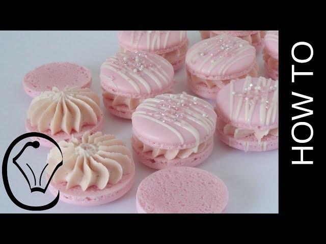 Easy Raspberry French Macarons - NO Resting! by Cupcake Savvy's Kitchen