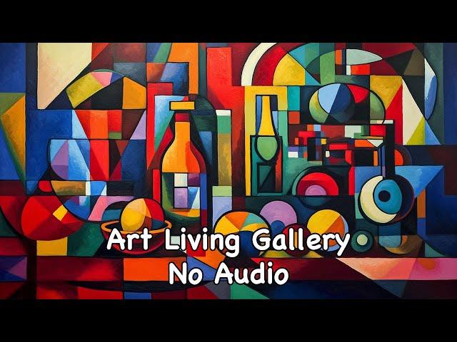 TV Wall Art Slideshow | Exploring Cubism: A Colorful Display of Abstract Imagery (No Sound)