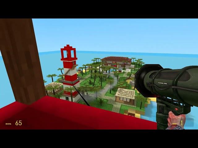 ПРЯТКИ на карте MINEКРАФТ в GARRY'S MOD / HIDE and SEEK on map minecraft in GARRY'S MOD #garrysmod